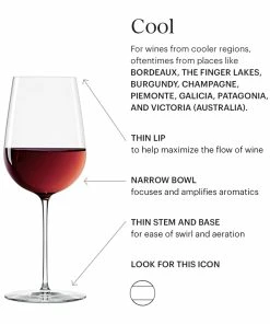 Lenox Drinkware Signature Series Cool Region 4-Piece Wine Glasses