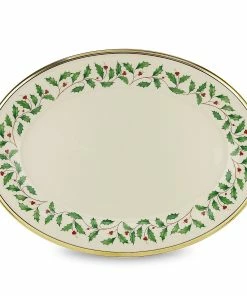 Lenox Holiday Oval Serving Platter Dinnerware
