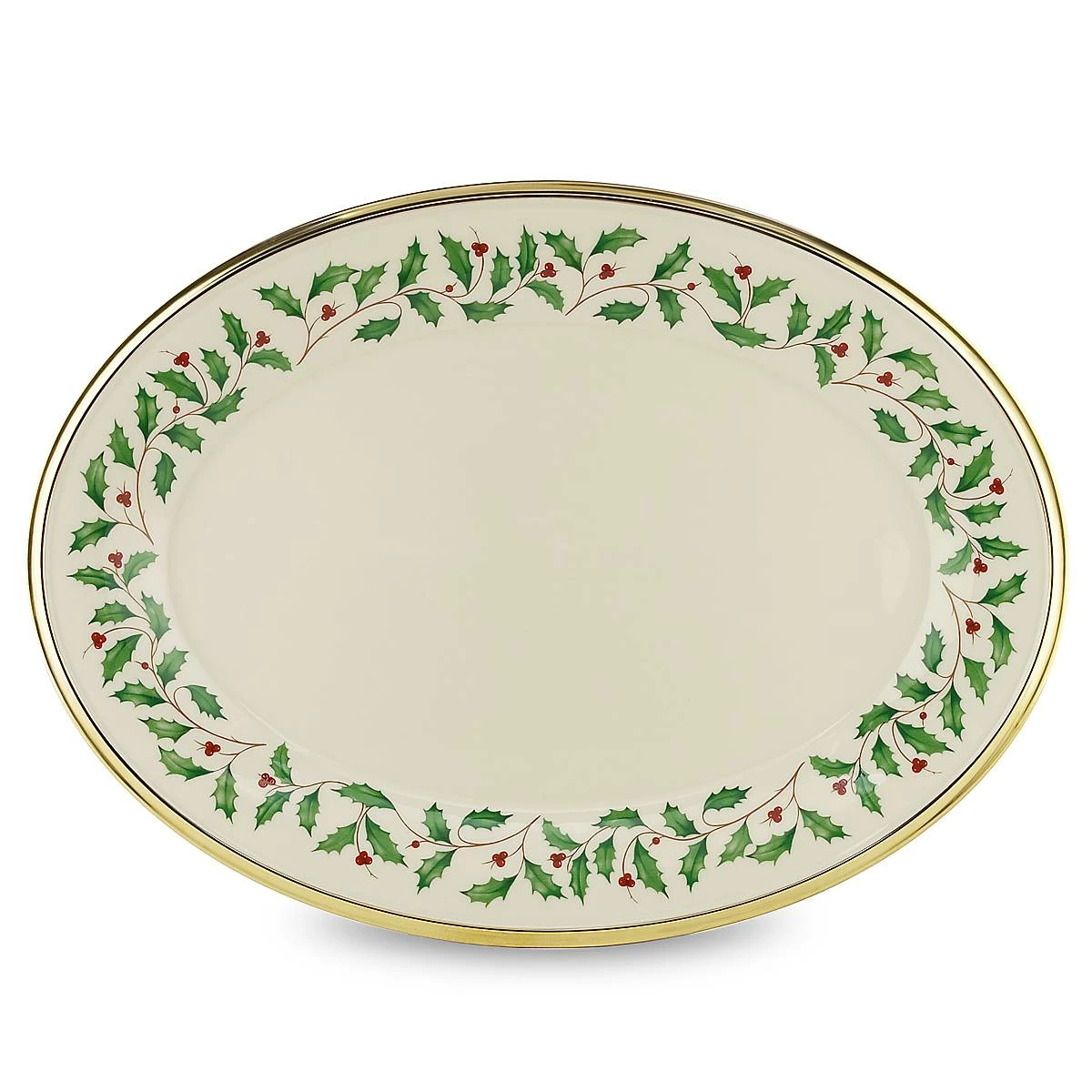 Lenox Holiday Oval Serving Platter Dinnerware