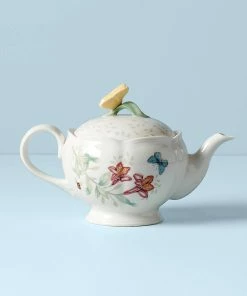 Lenox Dinnerware Butterfly Meadow Teapot
