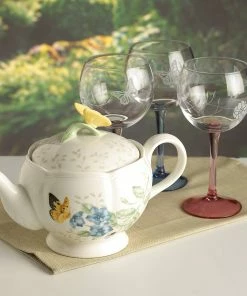 Lenox Dinnerware Butterfly Meadow Teapot