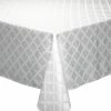 Lenox Table Linens Laurel Leaf White Tablecloth