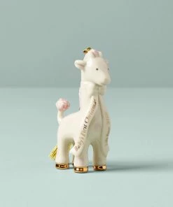 Lenox Pink Giraffe Baby's First Christmas Ornament