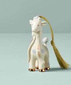 Lenox Personalized Ornaments Blue Baby's First Christmas Giraffe Ornament