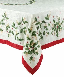 Lenox Holiday Bordered Tablecloth