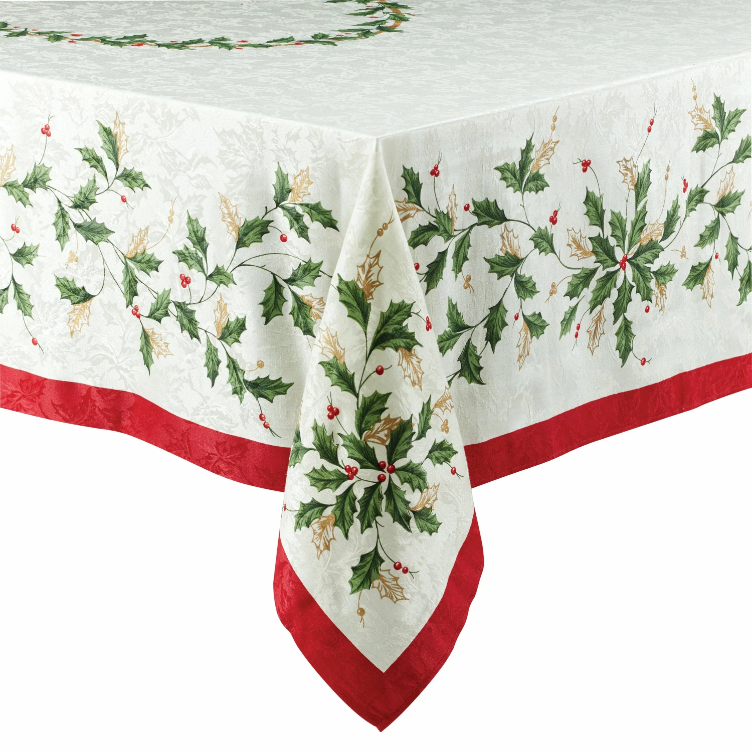 Lenox Holiday Bordered Tablecloth