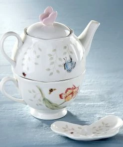 Lenox Dinnerware Butterfly Meadow 3-Piece Tea Set
