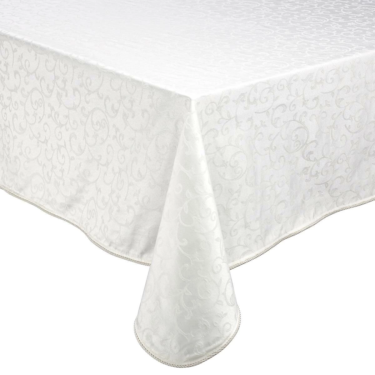 Lenox Opal Innocence 60" X 84" Tablecloth Table Linens