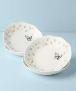 Lenox Butterfly Meadow 4-Piece Pasta Bowl Set Dinnerware