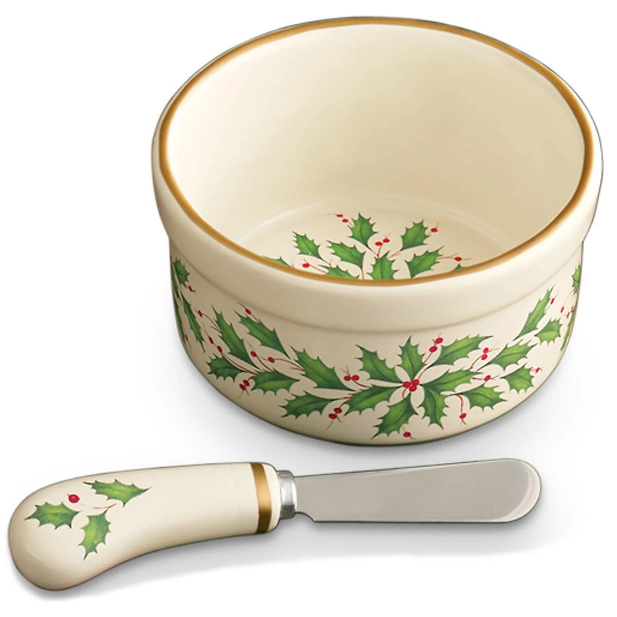 Lenox Hosting The Holidays Dip Bowl & Spreader Dinnerware