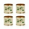 Lenox Holiday Nouveau 4-Piece Napkin Ring Set Table Linens