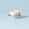 Lenox Butterfly Meadow Figuralยฎ Pink Cup And Saucer Dinnerware