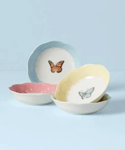 Lenox Butterfly Meadow ® 4-piece Dessert Bowl Set Dinnerware