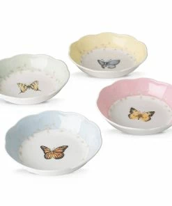 Lenox Butterfly Meadow ® 4-piece Dessert Bowl Set Dinnerware