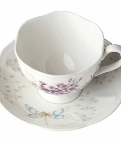 Lenox Butterfly Meadow Orange Sulphur Cup/Saucer