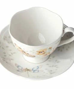 Lenox Dinnerware Butterfly Meadow Fritillary Cup And Saucer