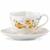 Lenox Dinnerware Butterfly Meadow Fritillary Cup And Saucer