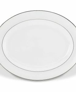 Lenox Opal Innocence Stripe™ 16" Oval Platter Dinnerware
