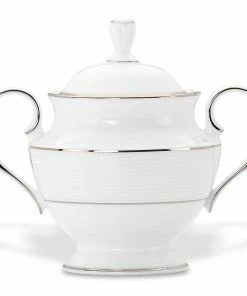 Lenox Dinnerware Opal Innocence Stripe™ Sugar Bowl