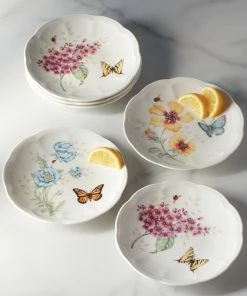 Lenox Dinnerware Butterfly Meadow 6-Piece Tidbit Plate Set