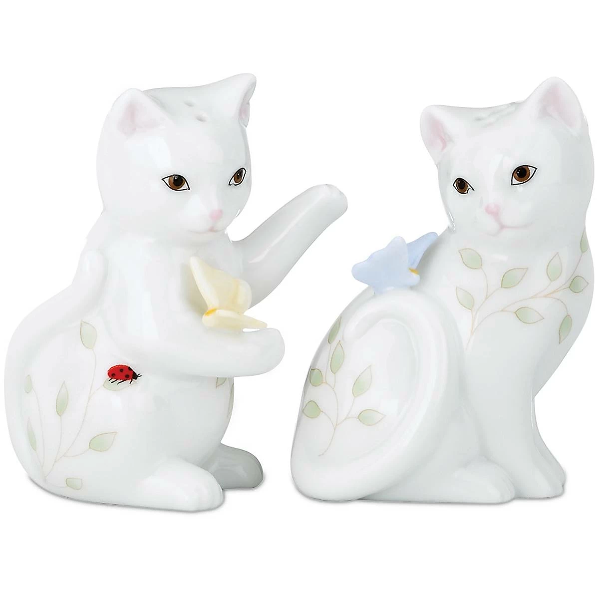 Lenox Dinnerware Butterfly Meadow Figural Kitten Salt And Pepper