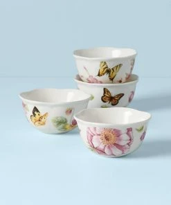 Lenox Dinnerware Butterfly Meadow Bloom® 4pc Dessert Bowl Set
