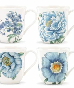 Lenox Dinnerware Butterfly Meadow Blue® 4-piece Mug Set