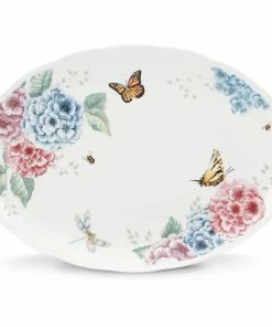 Lenox Butterfly Meadow Hydrangea® 16" Oval Platter Dinnerware