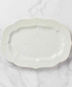 Lenox French Perle White™ 18.5" Serving Platter Dinnerware