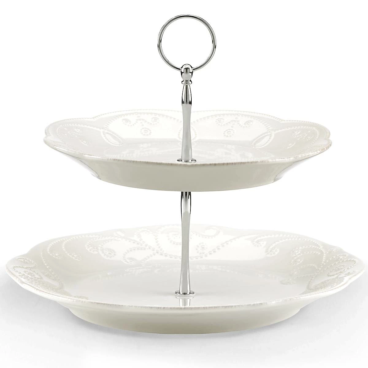 Lenox Dinnerware French Perle White™ 2-tiered Server