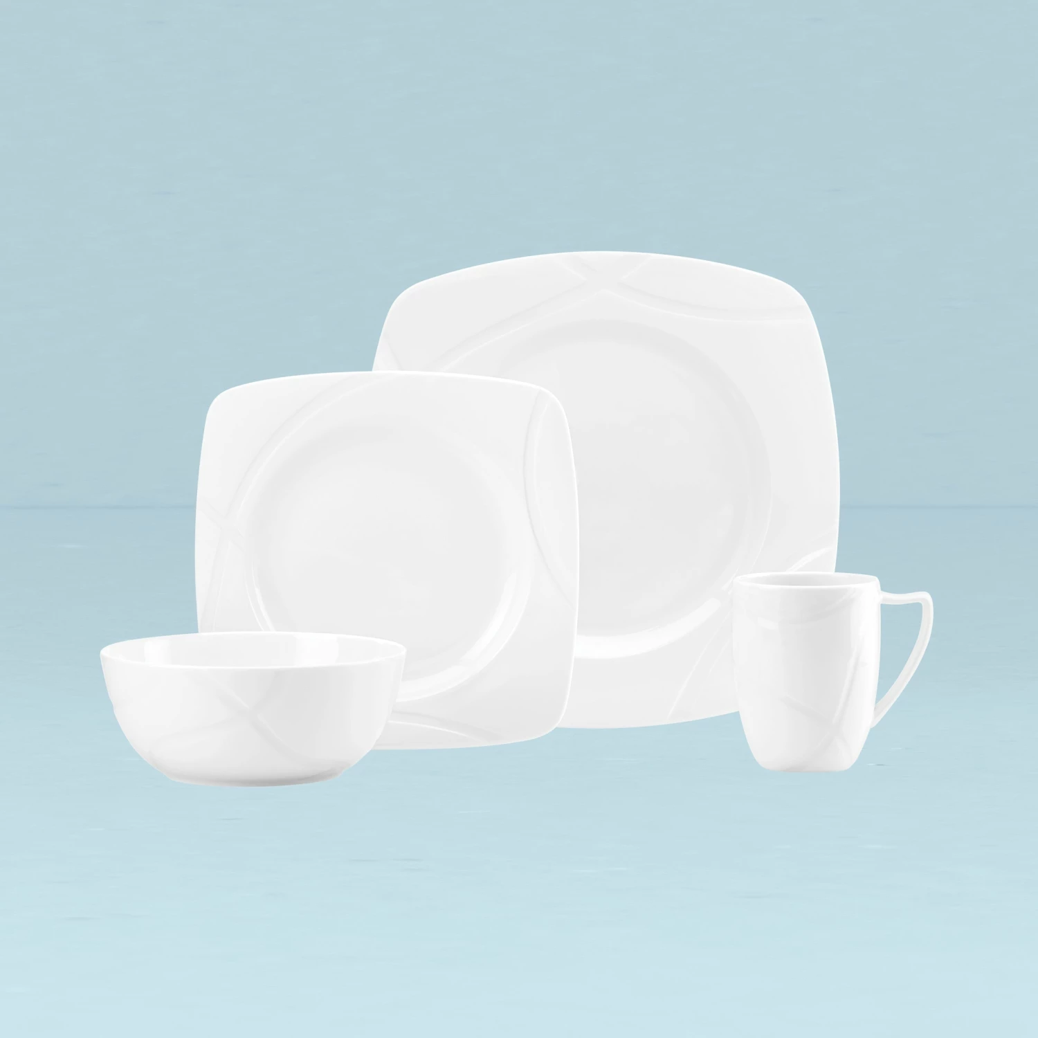 Lenox Vibeโข Square 4-piece Place Setting Dinnerware