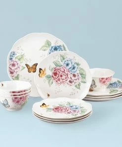 Lenox Dinnerware Butterfly Meadow Hydrangea 12pc Set