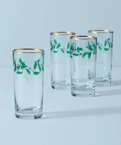 Lenox Drinkware Holiday™ 4-piece Highball Glass Set