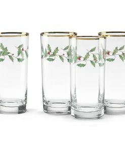 Lenox Drinkware Holiday™ 4-piece Highball Glass Set