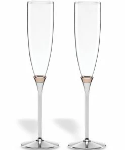 Kate Spade Rosy Glow™ 2-piece Champagne Flute Set