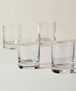 Lenox Drinkware Tuscany Classics 4pc Cylinder Double Old Fashioned