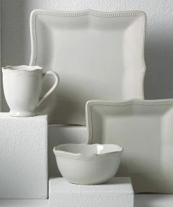 Lenox French Perle Bead Square Place Setting Dinnerware
