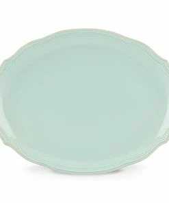 Lenox French Perle Bead 16" Oval Serving Platter Dinnerware