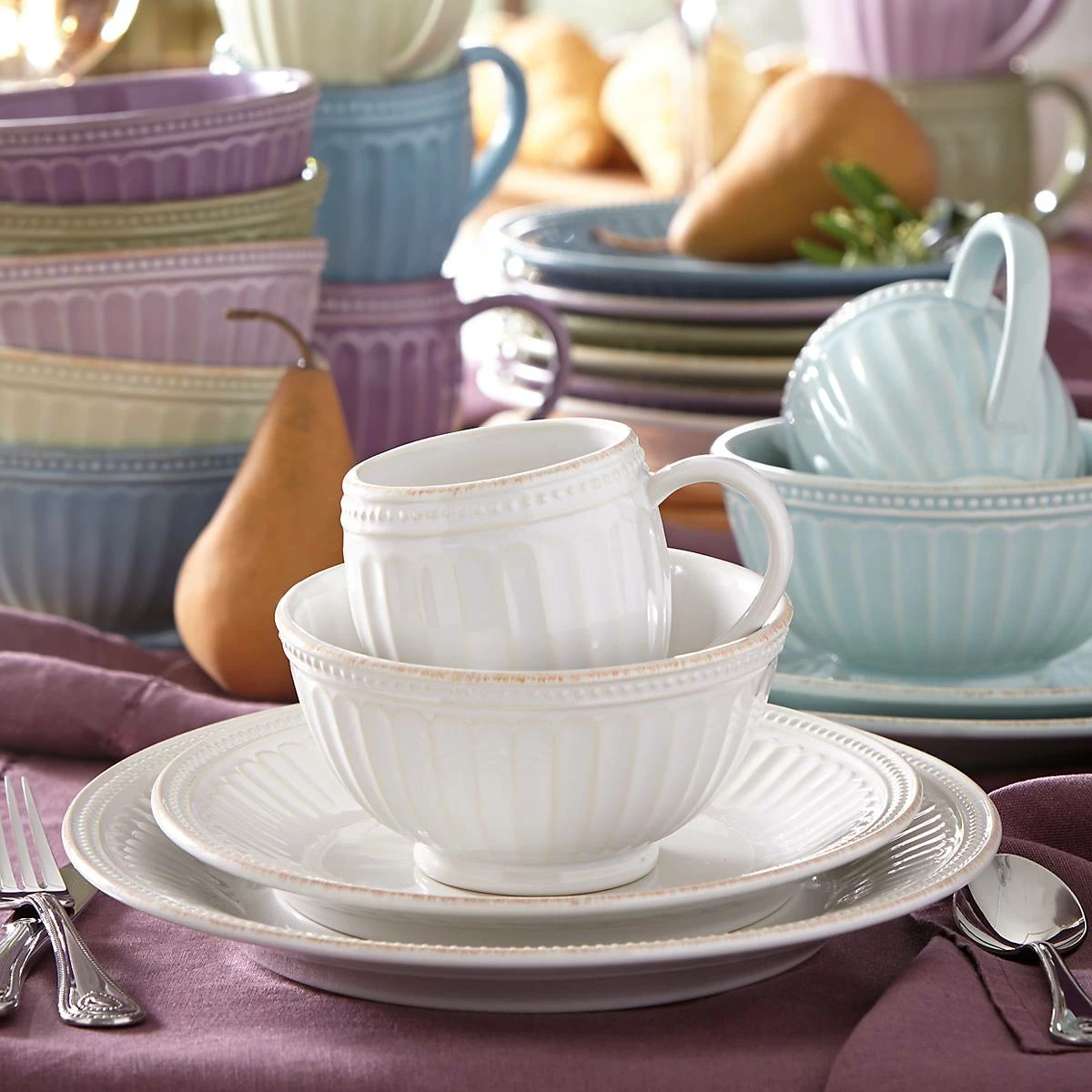Lenox French Perle Groove β’ Mug Dinnerware