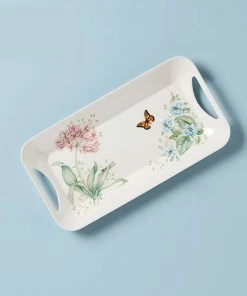 Lenox Butterfly Meadow Melamine Hors D'oeuvres Tray Dinnerware