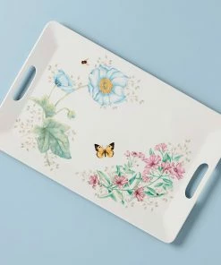 Lenox Dinnerware Butterfly Meadow Melamine Handled Serving Tray