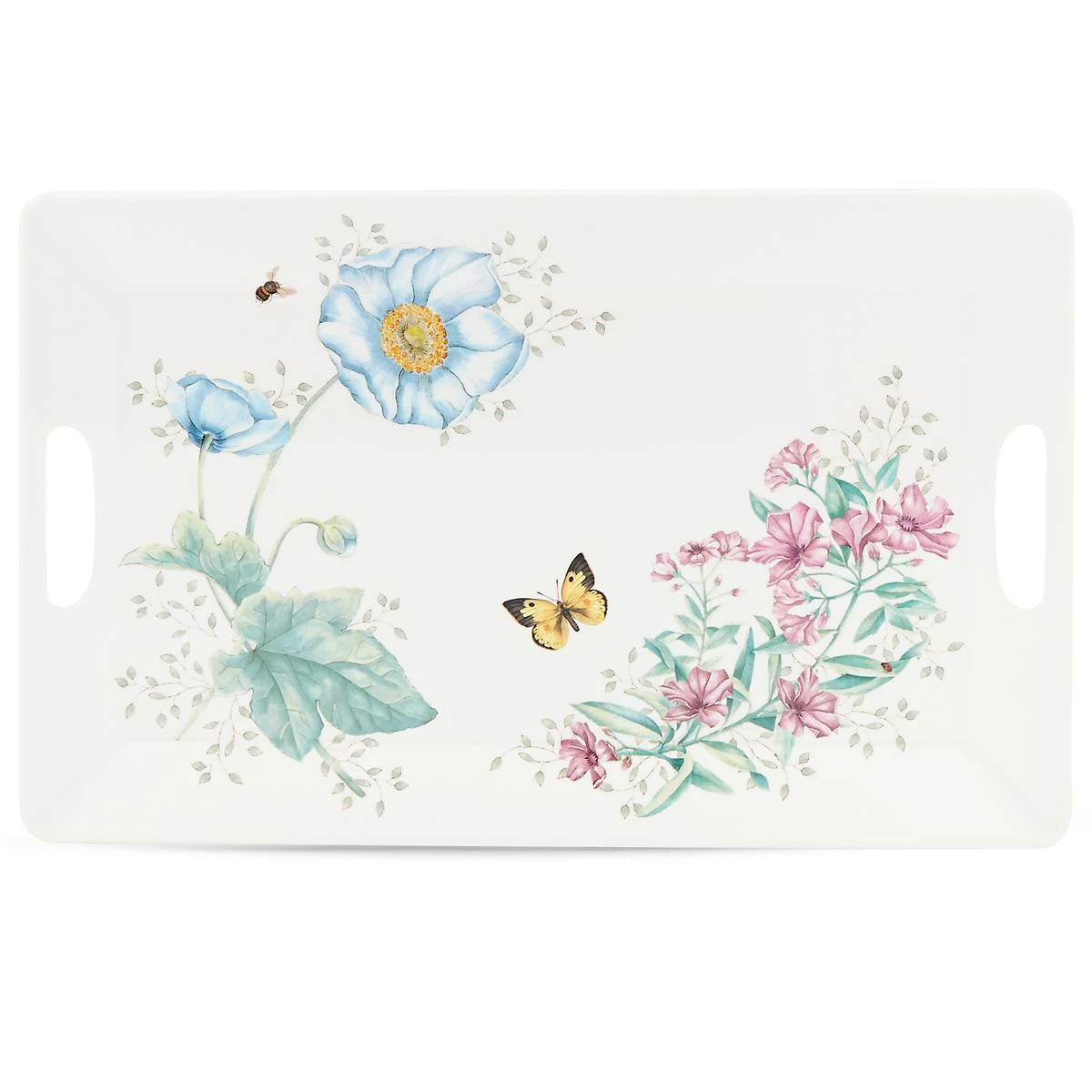 Lenox Dinnerware Butterfly Meadow Melamine Handled Serving Tray