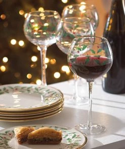 Lenox Holiday 4-Piece Wine Glass Set