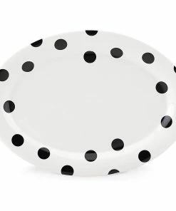 Kate Spade Deco Dot™ 14" Oval Serving Platter