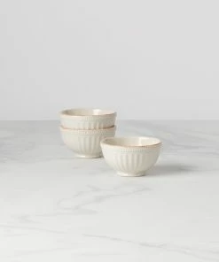 Lenox French Perle Groove™ 3pc Mini Bowl Set Dinnerware