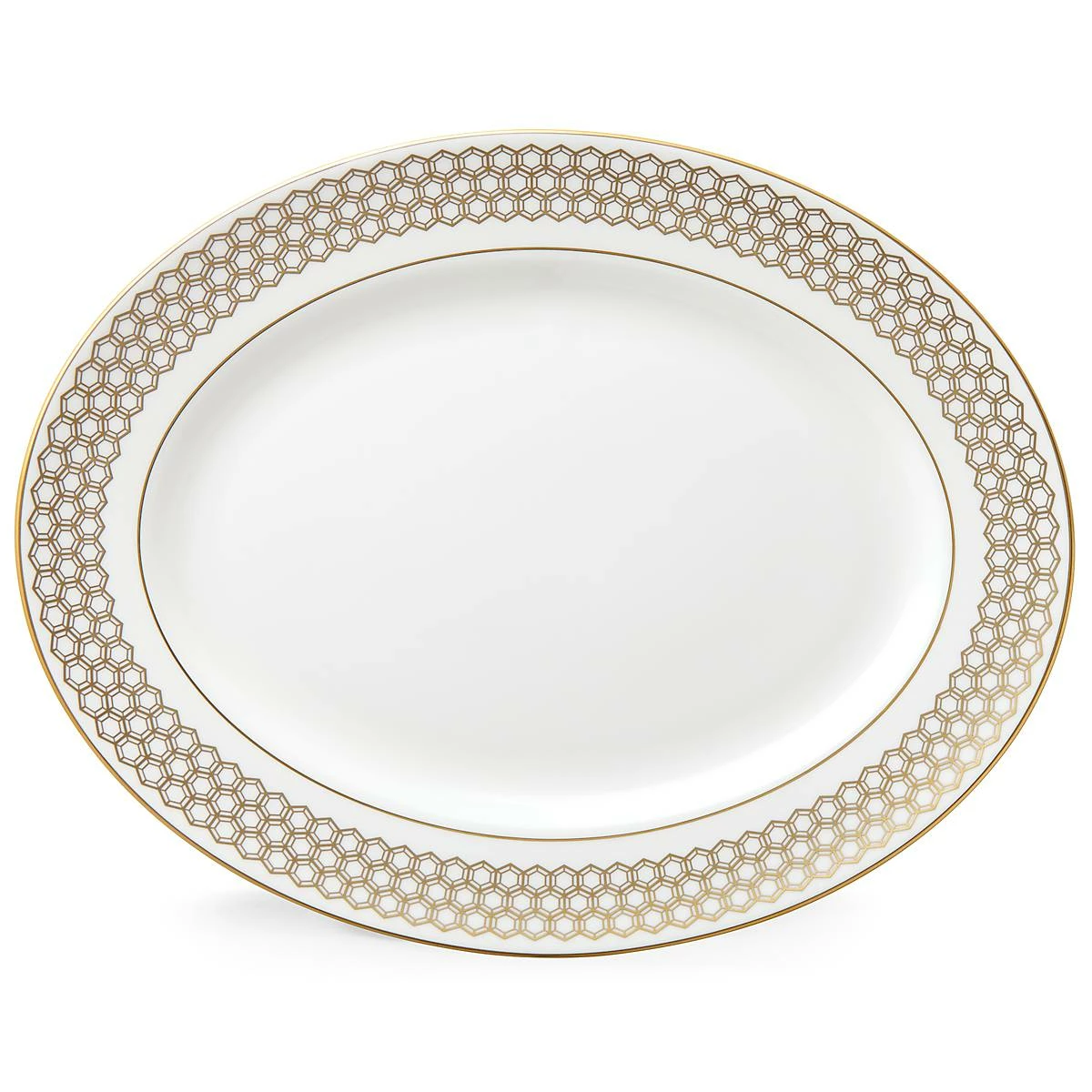 Lenox Dinnerware Prismatic Gold™ 13" Oval Serving Platter