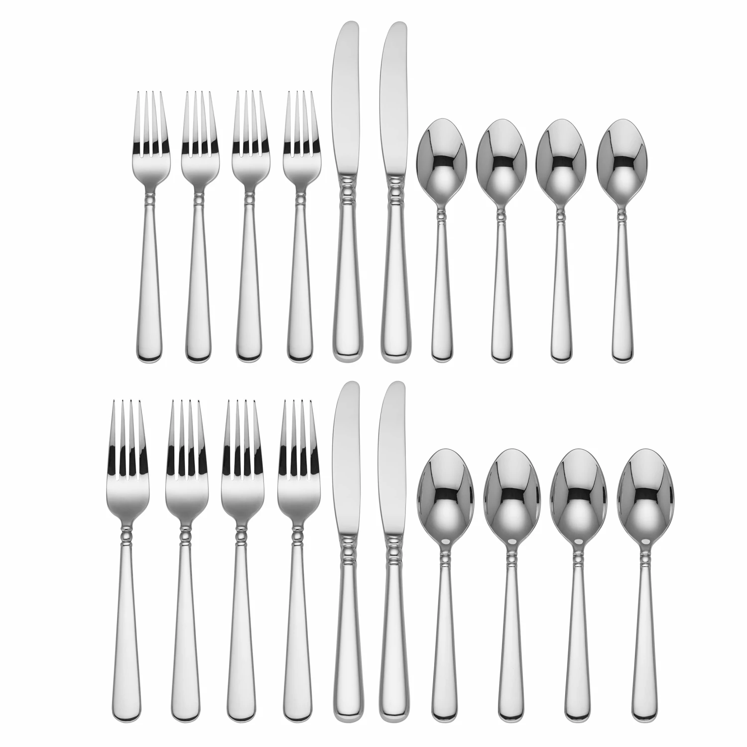 Lenox Pearl Platinum 20-Piece Flatware Set