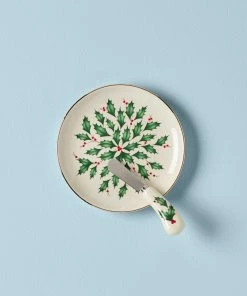 Lenox Dinnerware Hosting The Holidays Cheese Plate & Knife Set