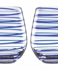Kate Spade Charlotte Street 2-Piece Stemless Wine Glass Set