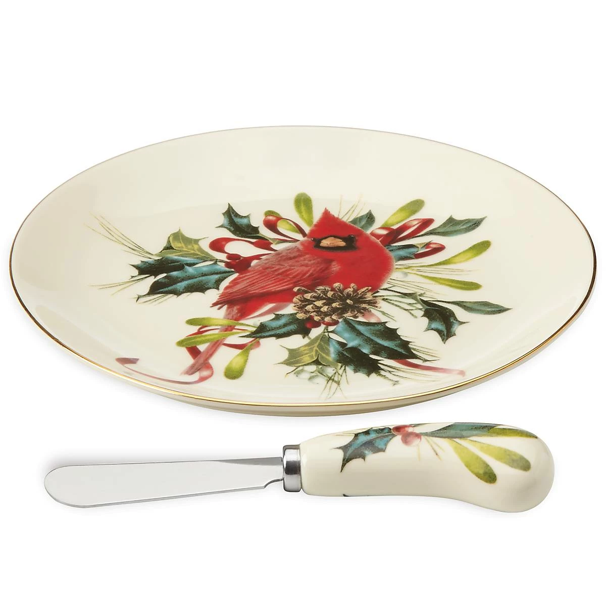 Lenox Winter Greetings™ Cheese Plate And Knife Set